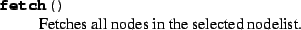 \begin{methoddesc}{getNode}{nodename}
Return the node with name \normalsize\textrm{\textit{nodename\/}}.
\end{methoddesc}